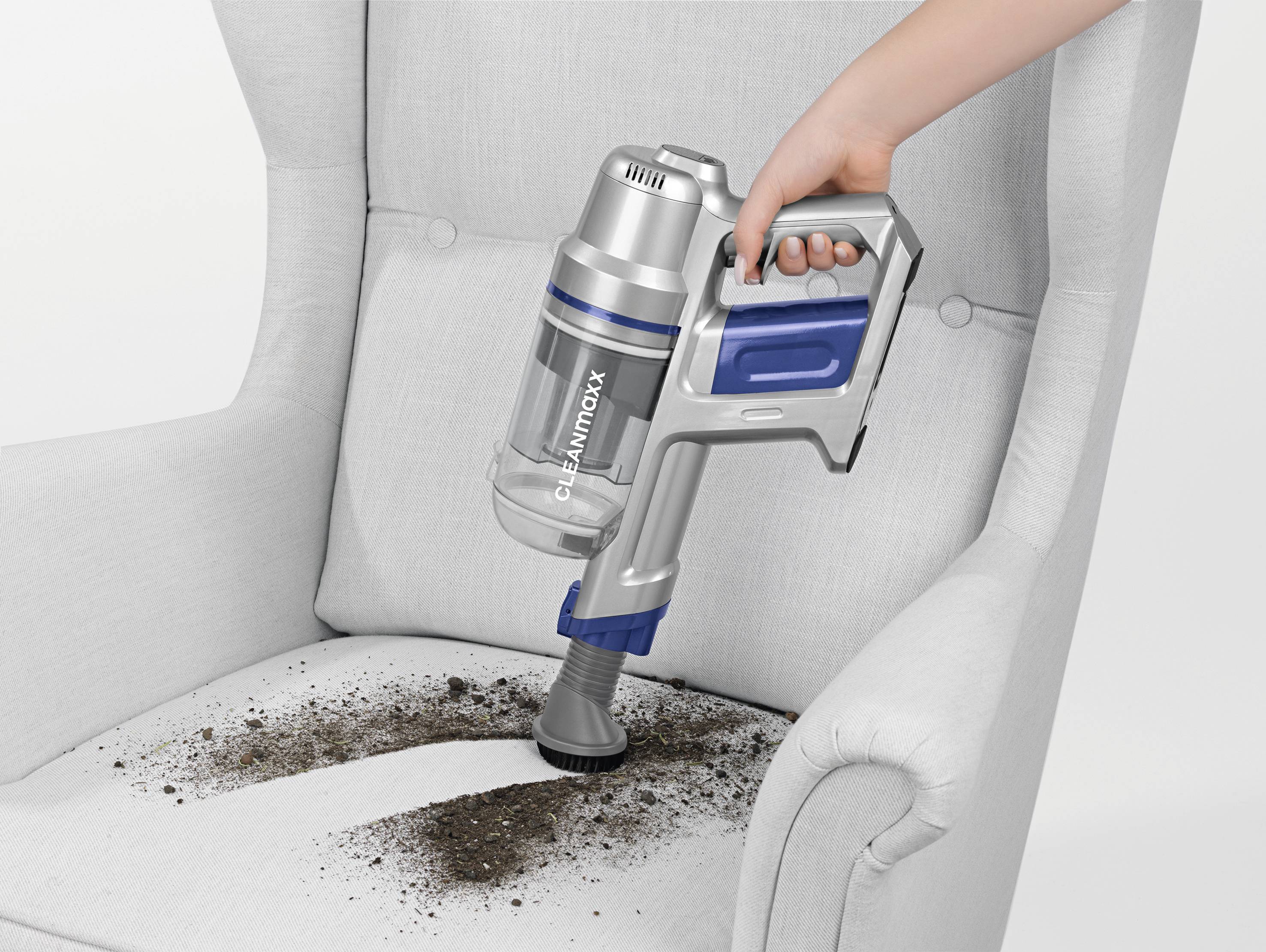 CleanMaxx Pro Power Akku-Zyklon-Staubsauger 22.2V Beutellos