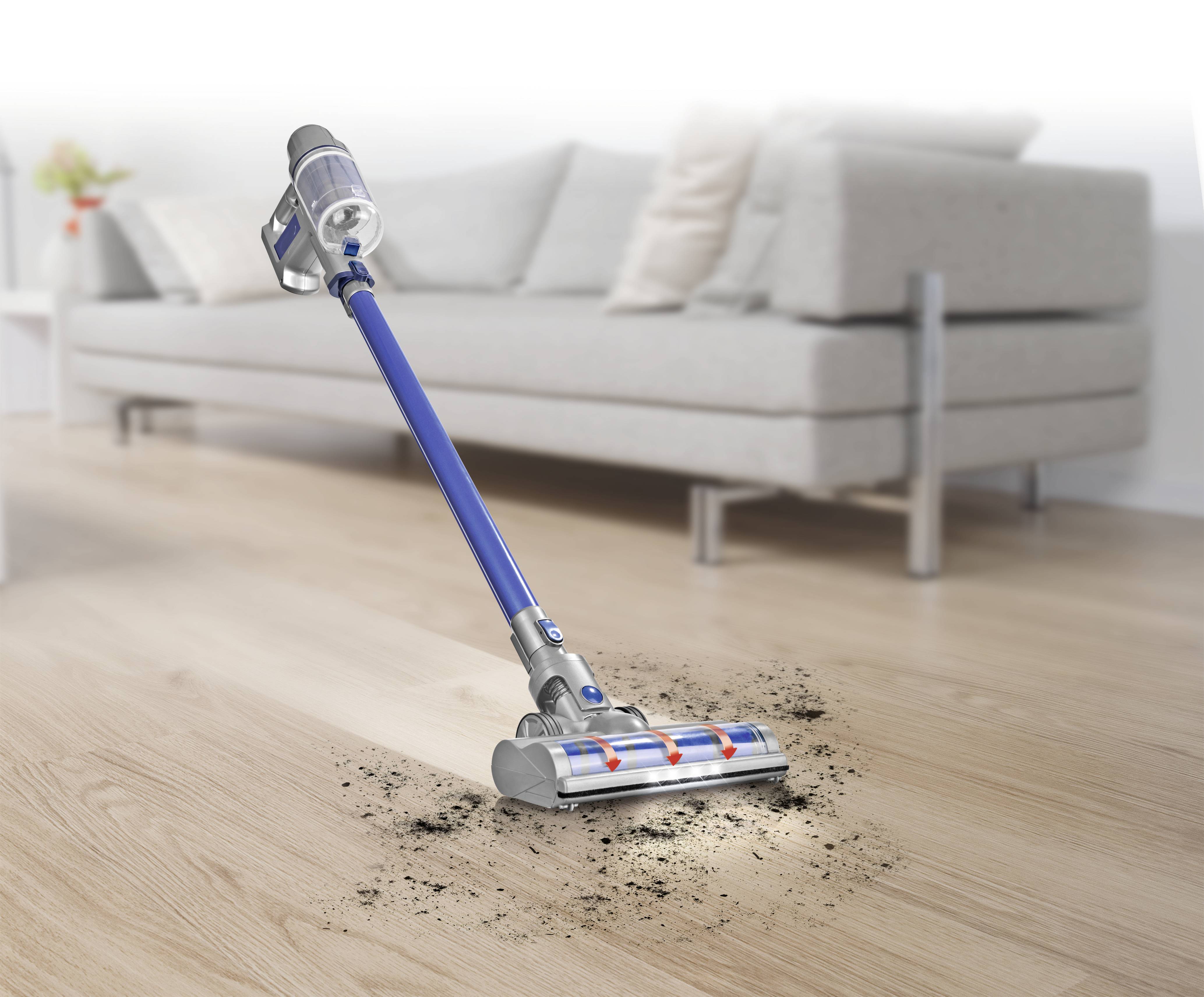 CleanMaxx Sensitive Akku-Zyklon-Staubsauger 22.2V Beutellos