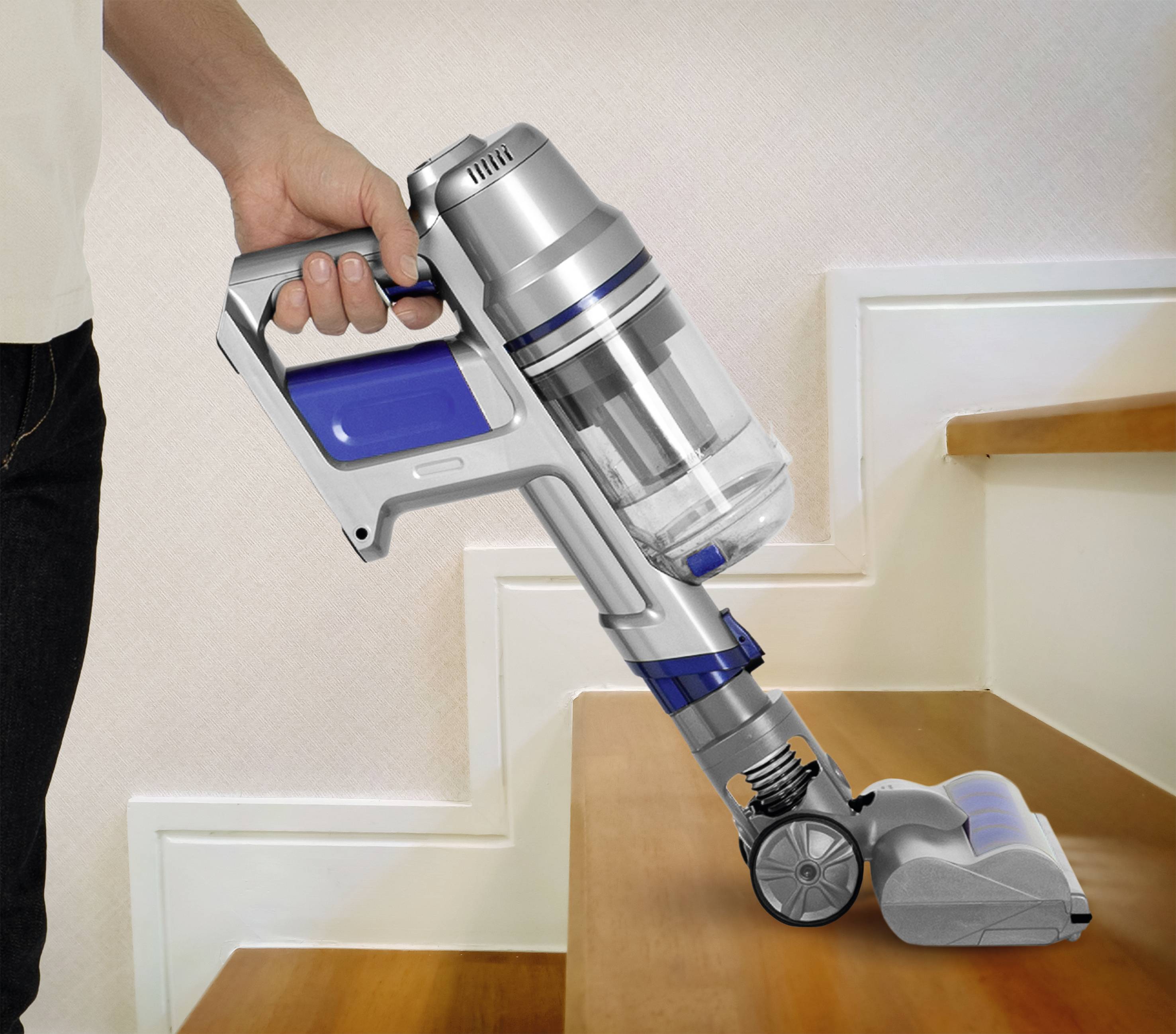 CleanMaxx Sensitive Akku-Zyklon-Staubsauger 22.2V Beutellos