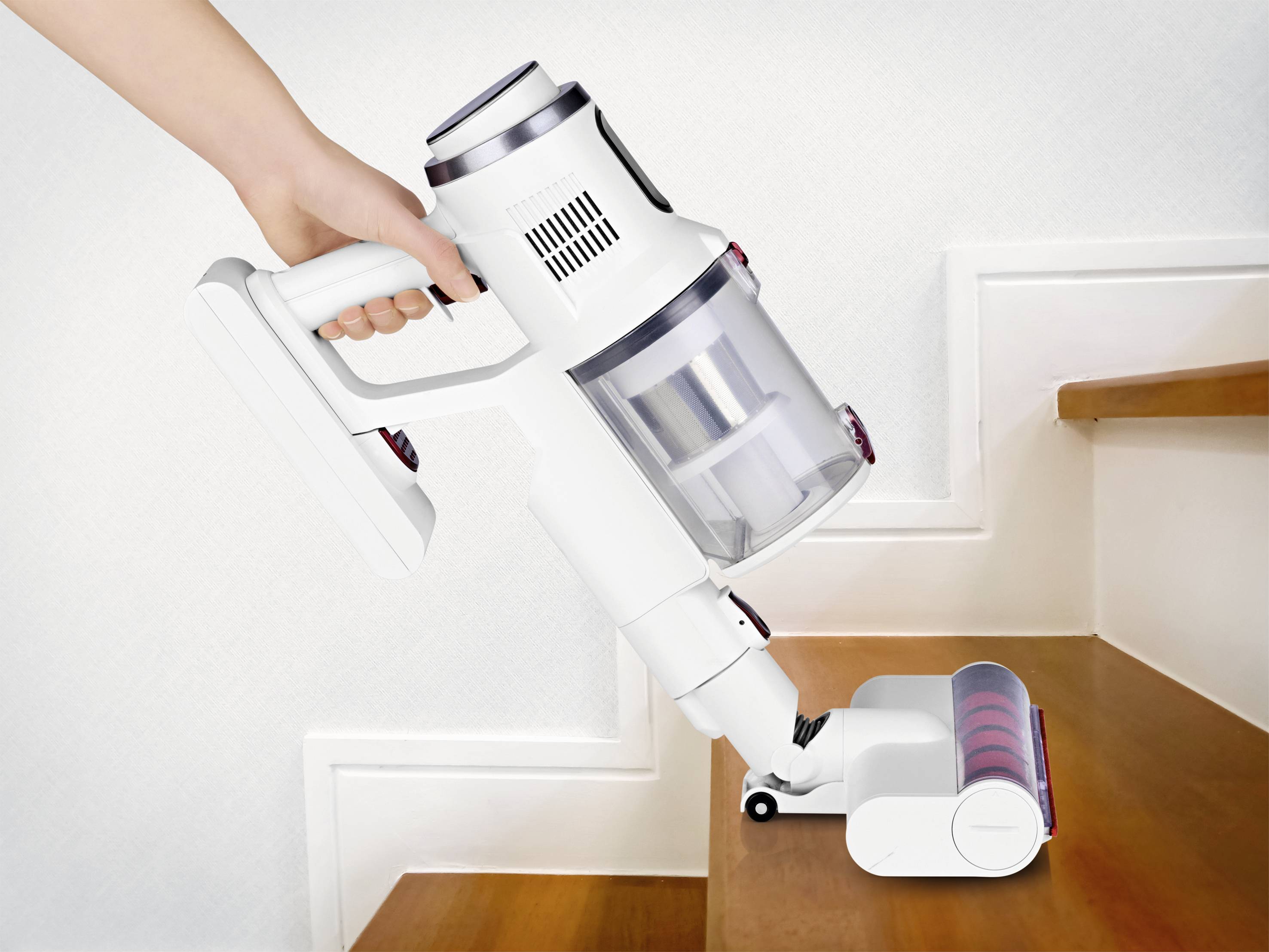 Maxxmee Clever Clean Akku-Zyklon-Staubsauger 22.5V mit Display, Beutellos