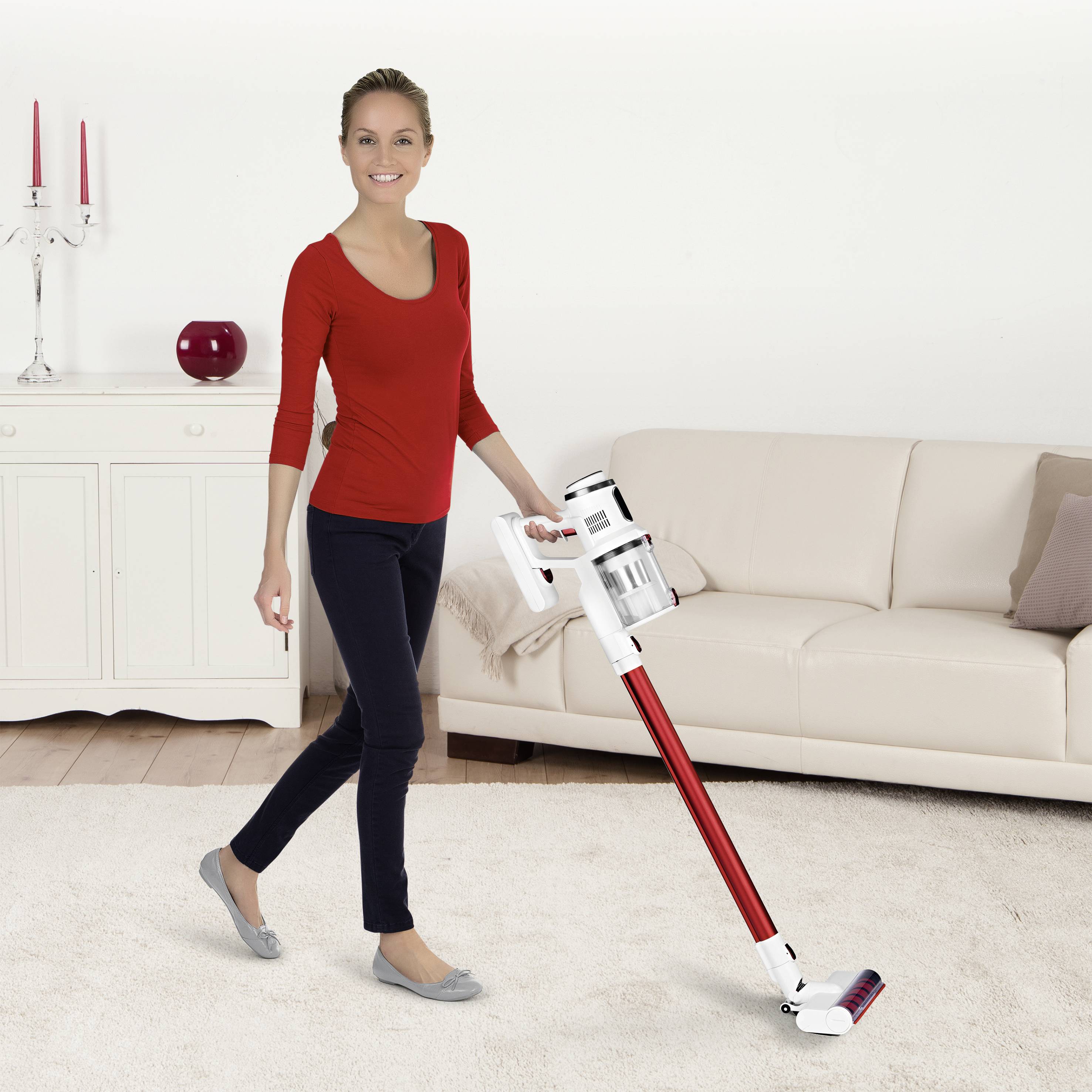 Maxxmee Clever Clean Akku-Zyklon-Staubsauger 22.5V mit Display, Beutellos