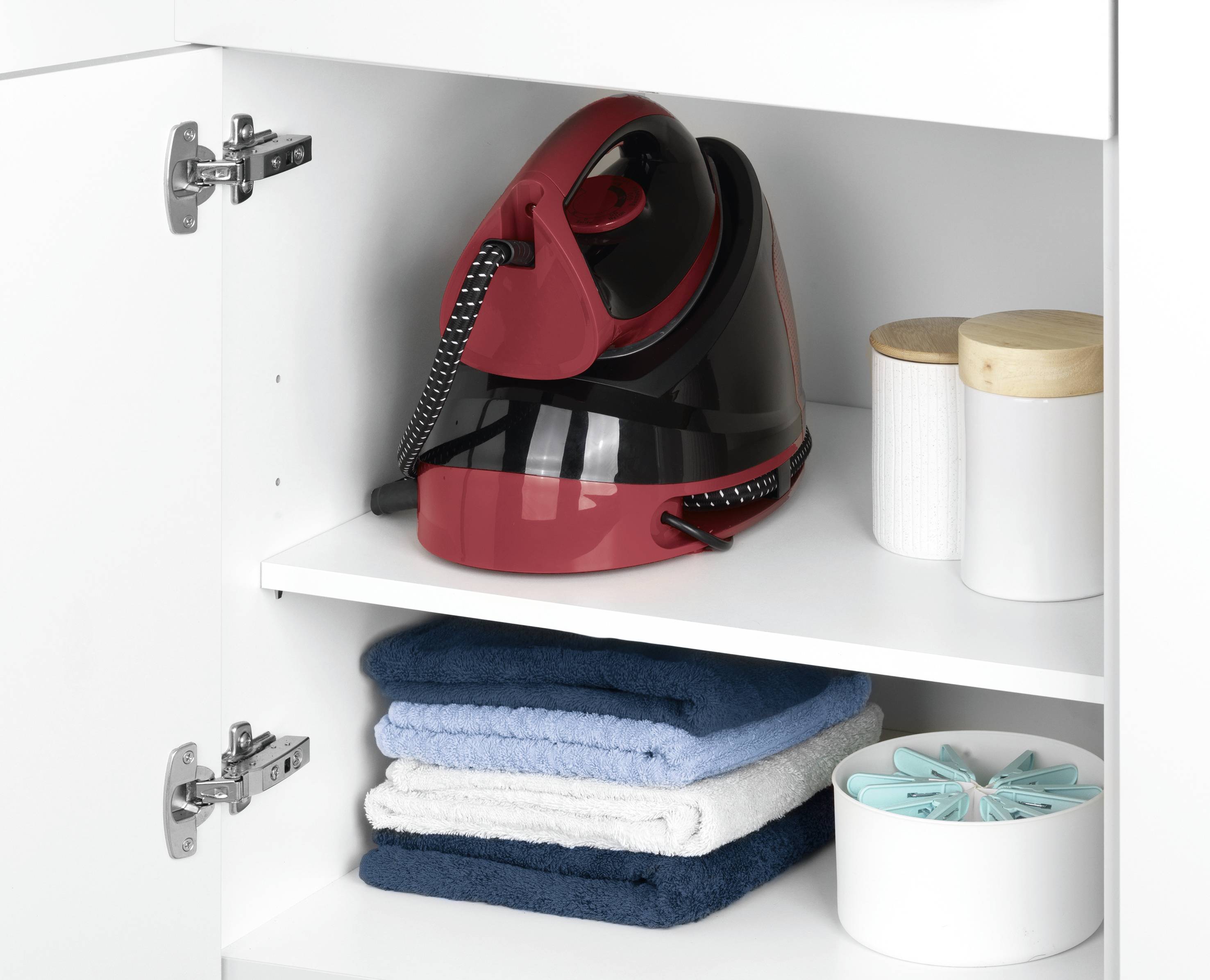 Maxxmee 07850 Dampfbügelstation 2400W Rot-Schwarz