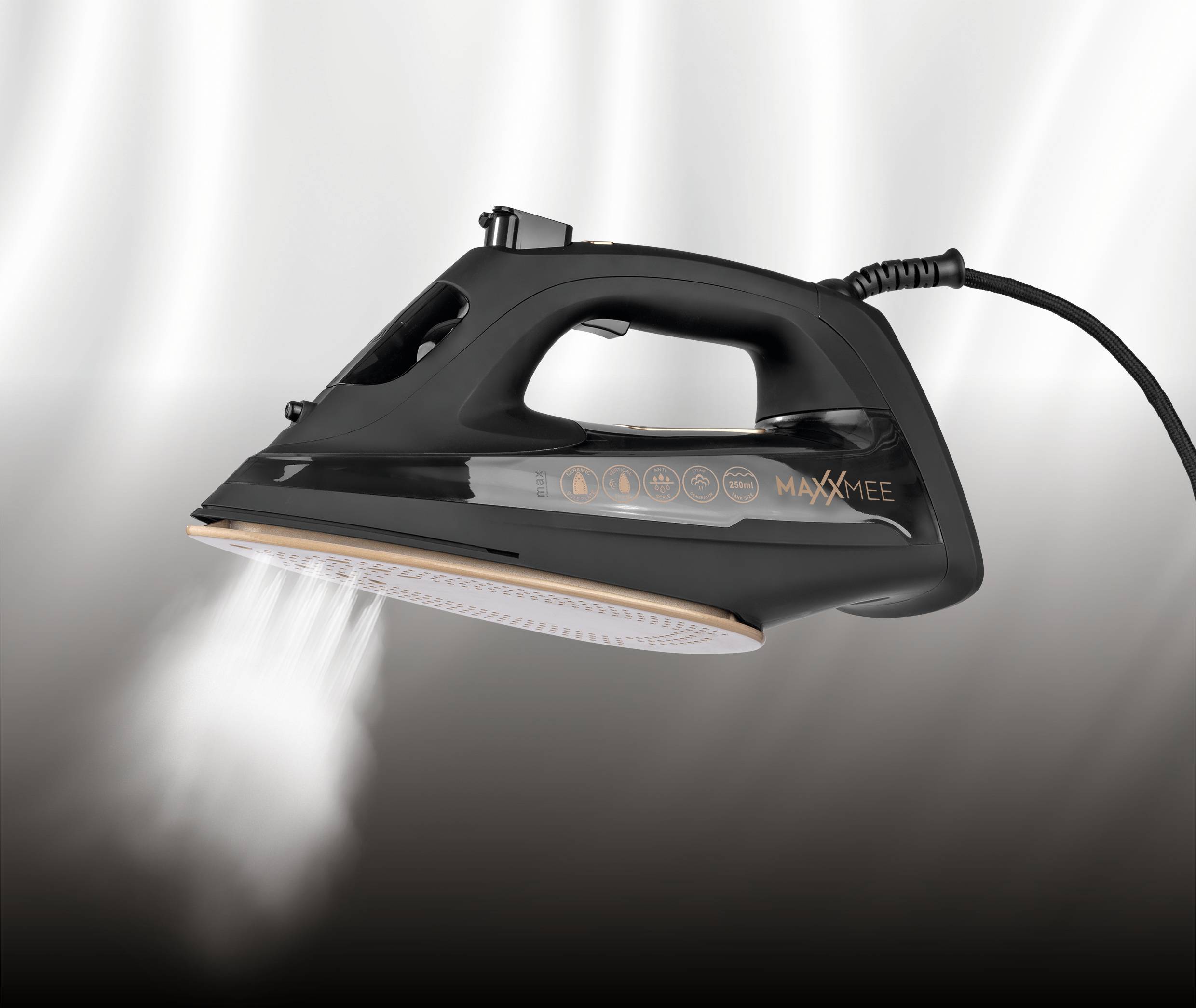 Maxxmee Dampfbügeleisen Schwarz 2400W