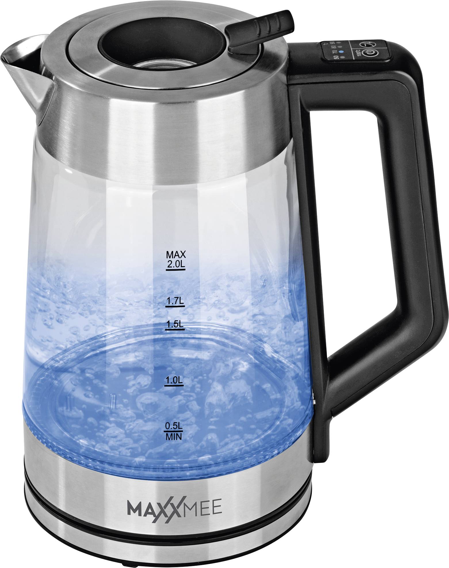 Maxxmee Wasserkocher schnurlos Edelstahl