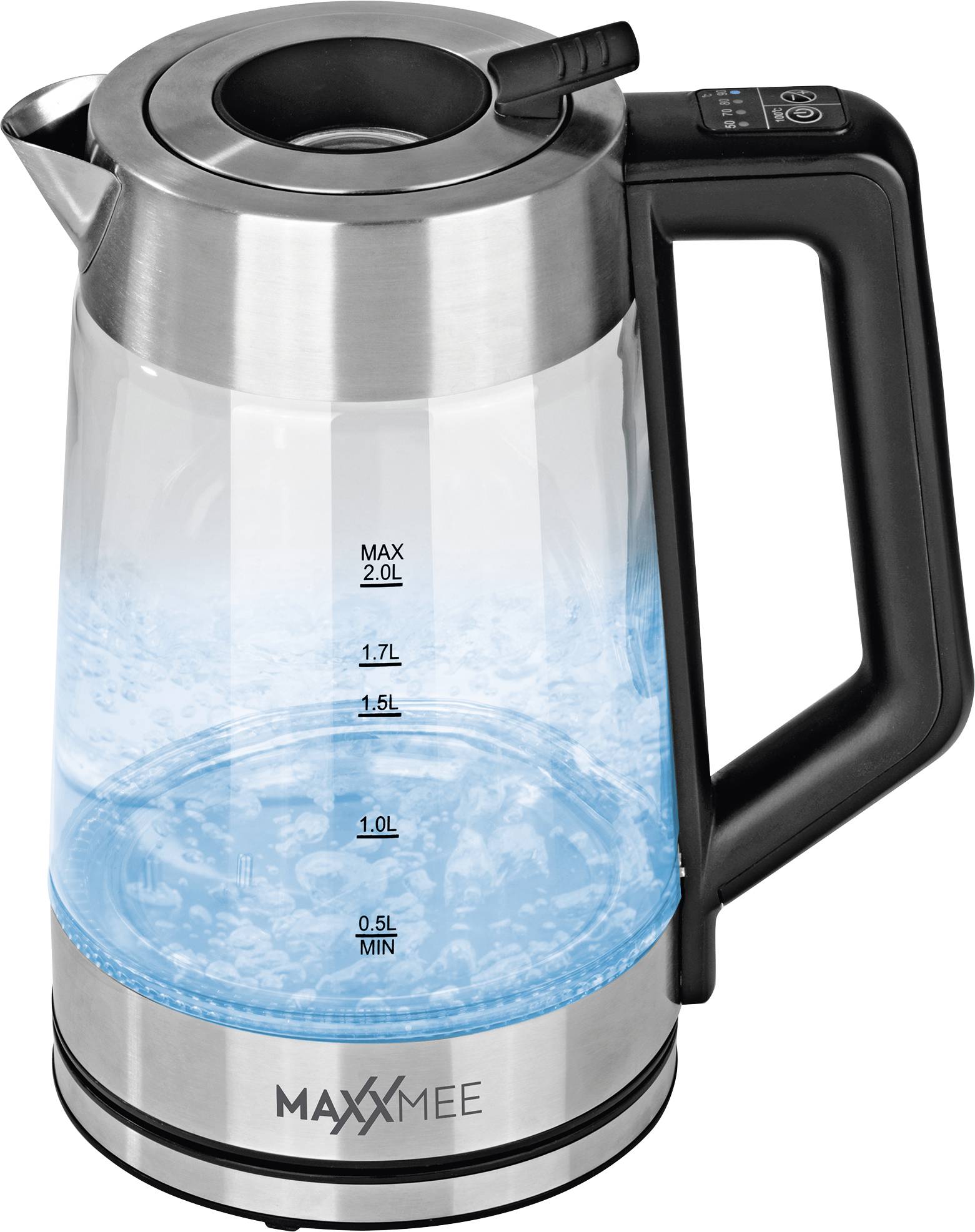 Maxxmee Wasserkocher schnurlos Edelstahl
