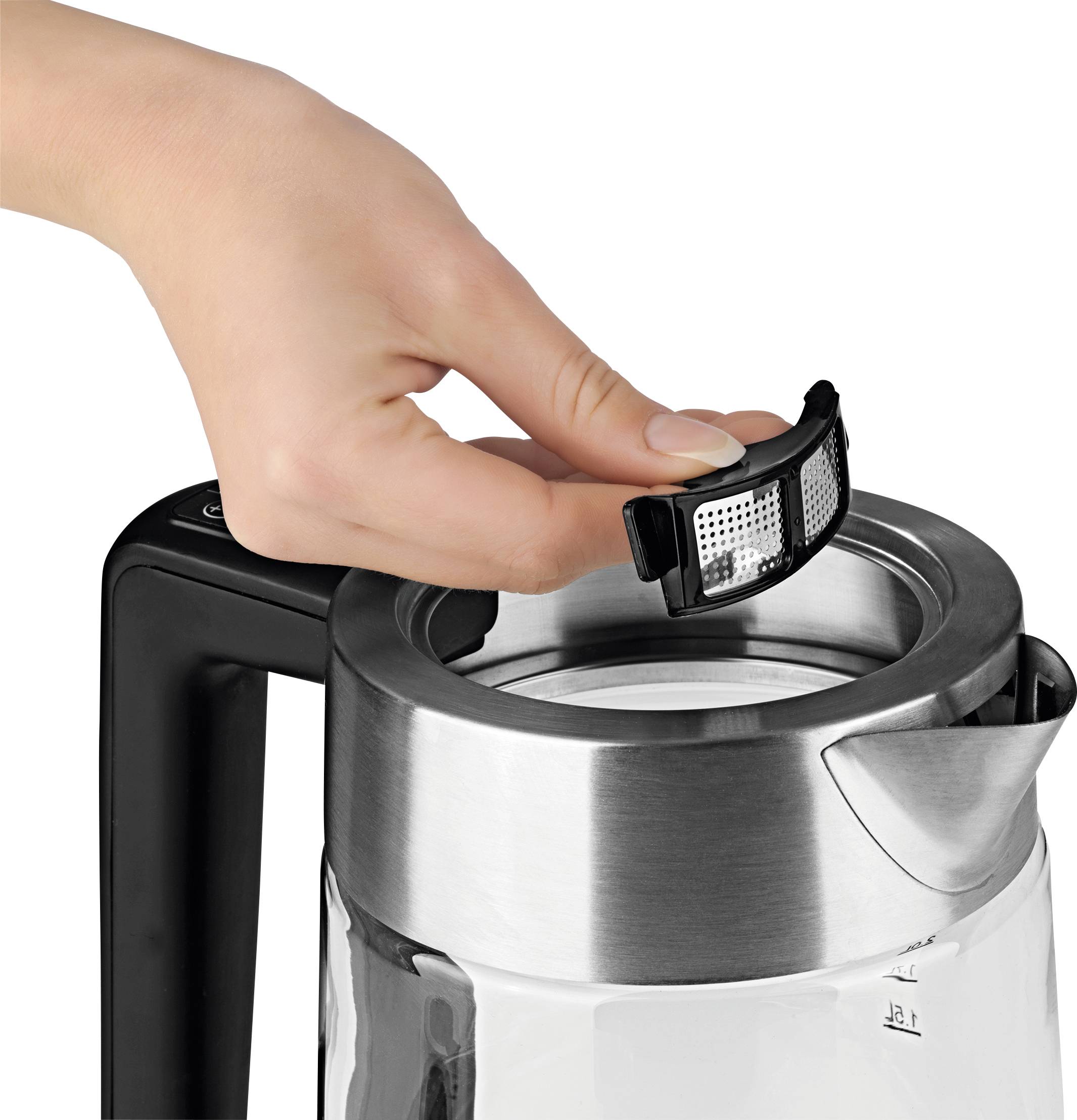 Maxxmee Wasserkocher schnurlos Edelstahl