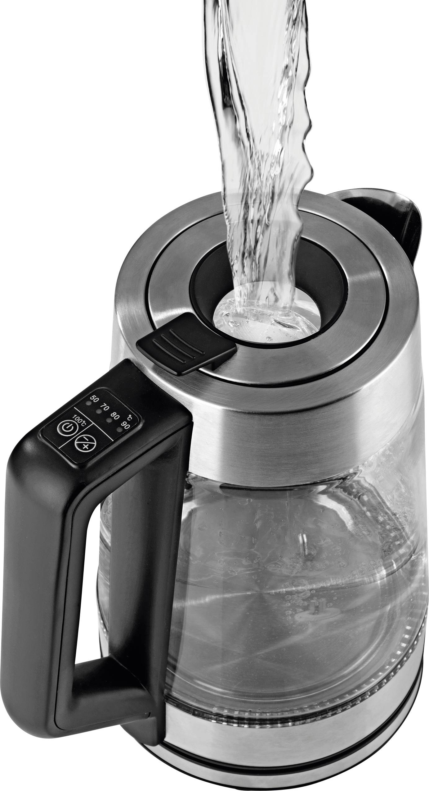 Maxxmee Wasserkocher schnurlos Edelstahl