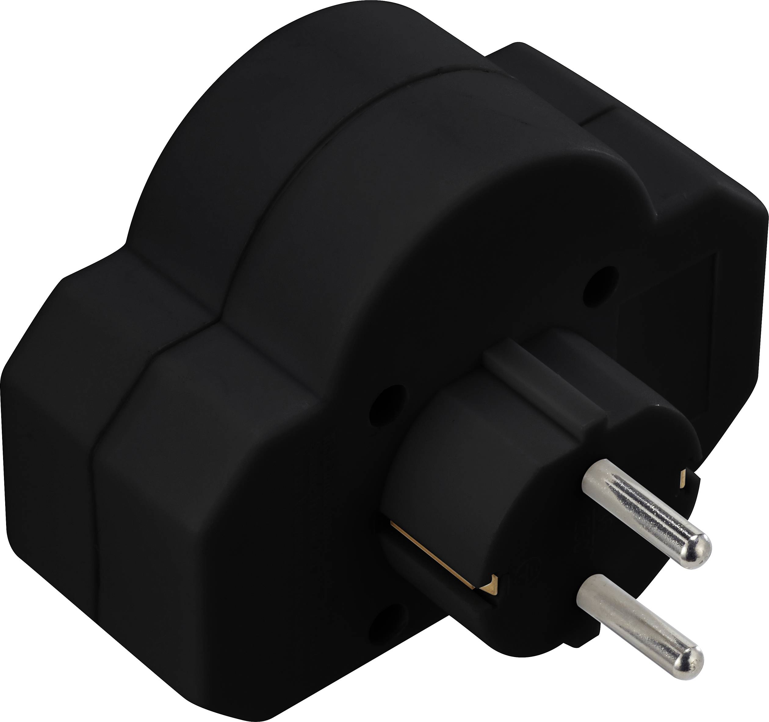 Sygonix SY-4673746 Steckdosen-Verteiler Schwarz