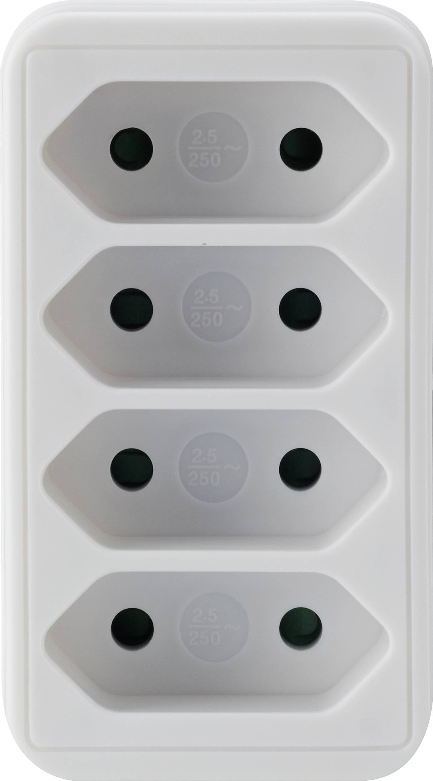 Sygonix SY-4673748 Steckdosen-Verteiler Weiß