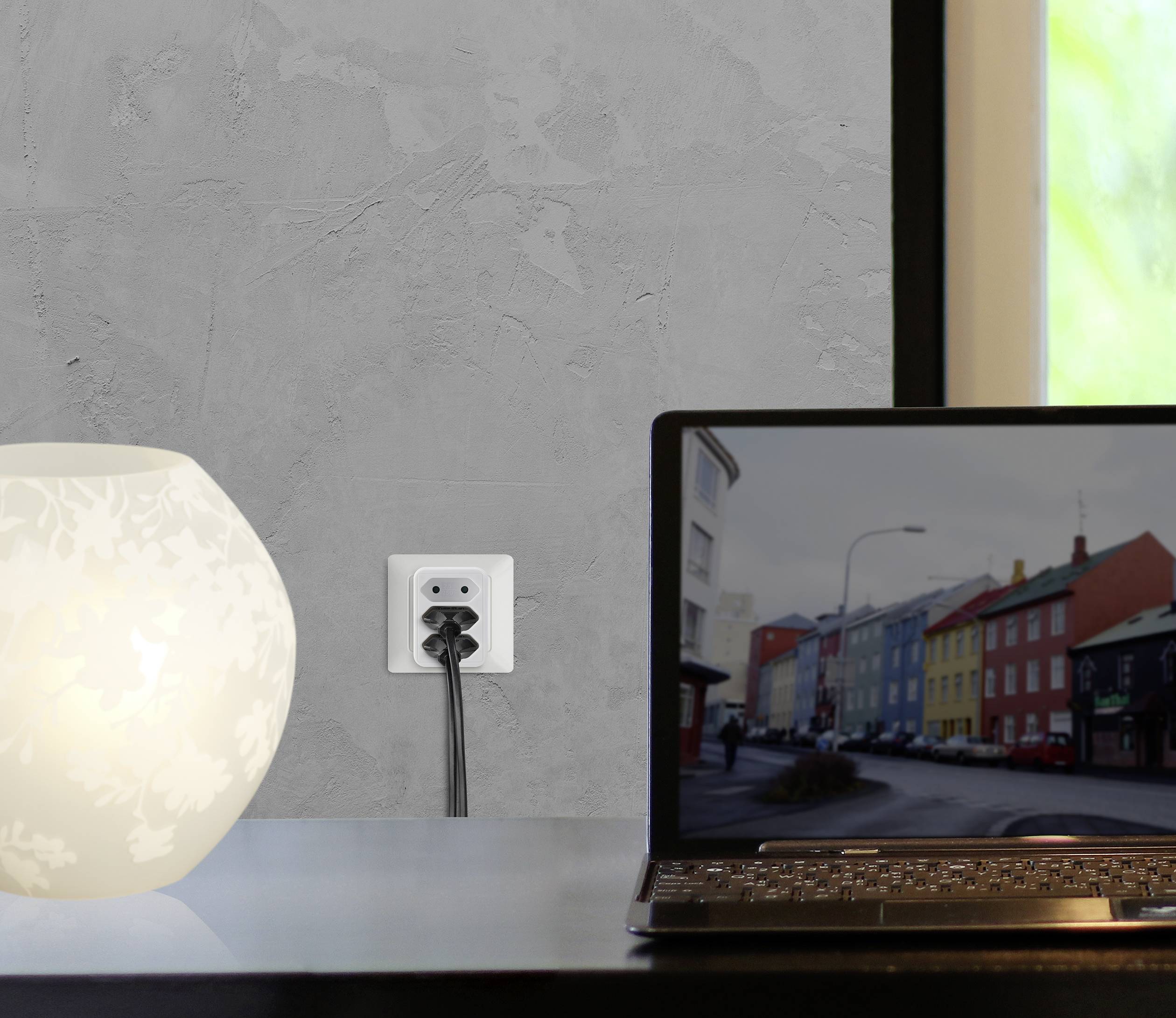 Sygonix SY-4673752 Steckdosen-Verteiler Weiß