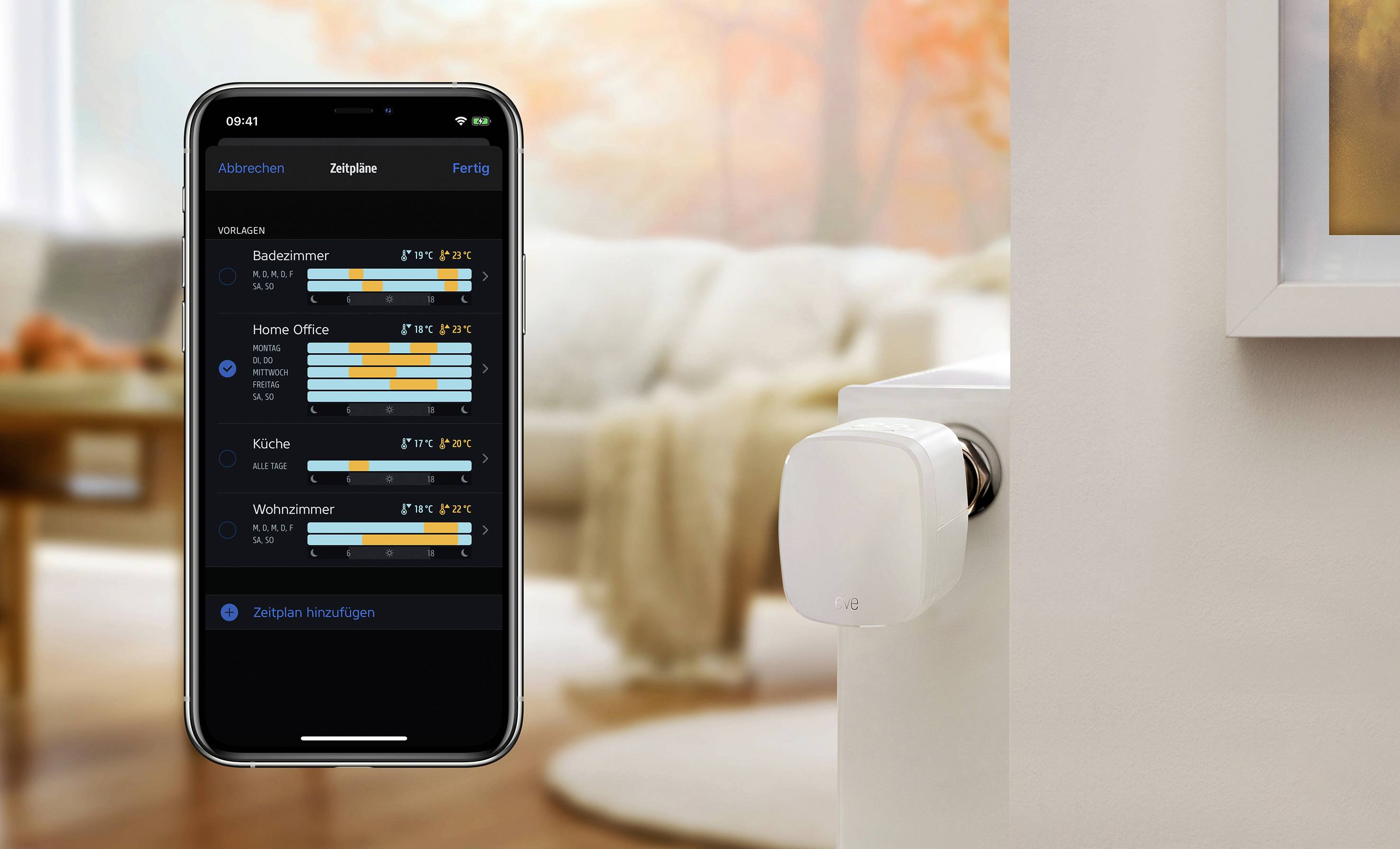 Eve home Thermo 2020 Bluetooth Low Energy Thermostat Apple HomeKit