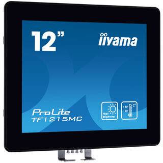 Iiyama TF1215MC-B1 LCD-Monitor EEK F (A - G) 30.7 cm (12.1 Zoll) 1024 x 768 Pixel 4:3 25 ms DisplayPort IPS LCD