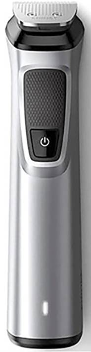 Philips MG7720/18 Bartschneider, Körperhaartrimmer, Ohr-, Nasenhaartrimmer, Präzisions Trimmer, Rasierer abwaschbar Silber, Schwarz