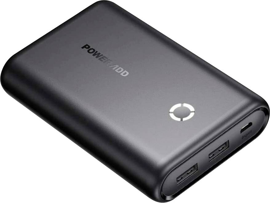 Poweradd EnergyCell Powerbank 15000 mAh Fast Charge Li-Ion Schwarz Statusanzeige