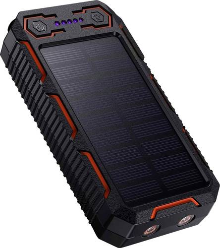 Apollo PD-MP1005BK Solar-Powerbank Ladestrom Solarzelle 330mA Kapazität (mAh, Ah) 26800 mA