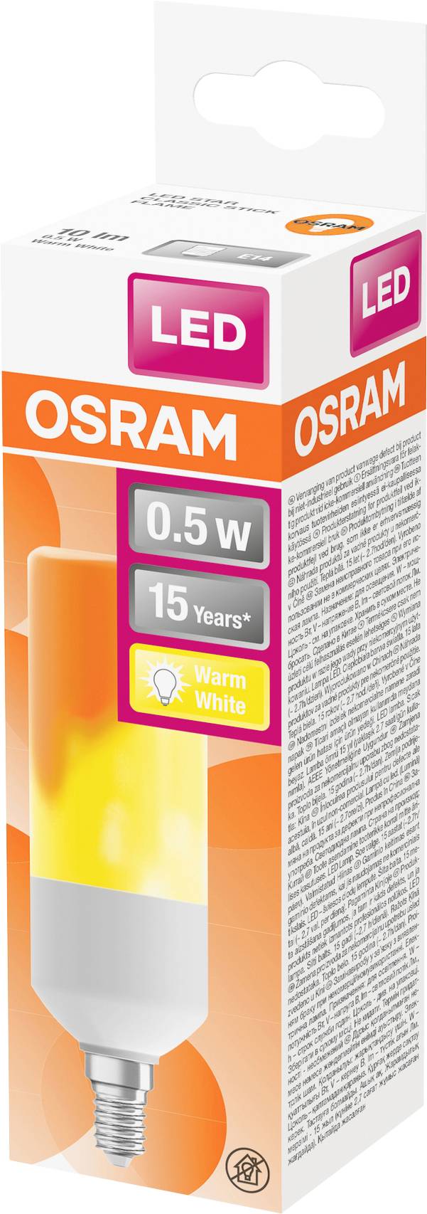 LEDVANCE 4058075389885 LED E14 0.5 W (Ø x L) 45 mm x 145 mm 1 St.