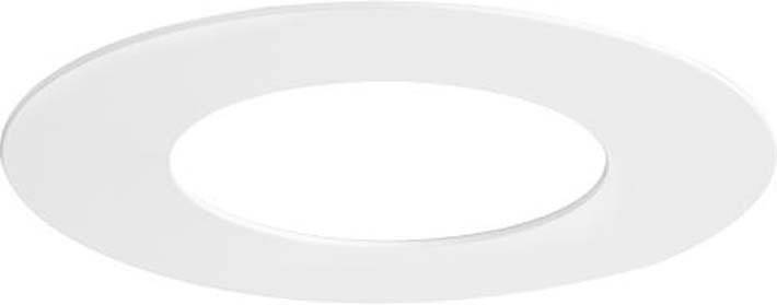 Rundes, weißes LED-Einbaulicht mit einfachem, modernem Design. Geeignet für die Deckenmontage in Wohn- oder Büroräumen.