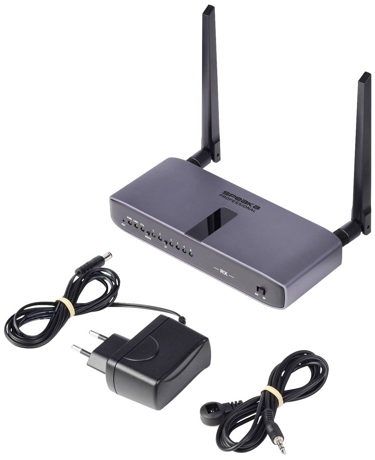 SpeaKa Professional SP-HWR-600 HDMI-Funkübertragung (Empfänger) 150m 5GHz 1920 x 1080 Pixel Sichere Funkübertragung