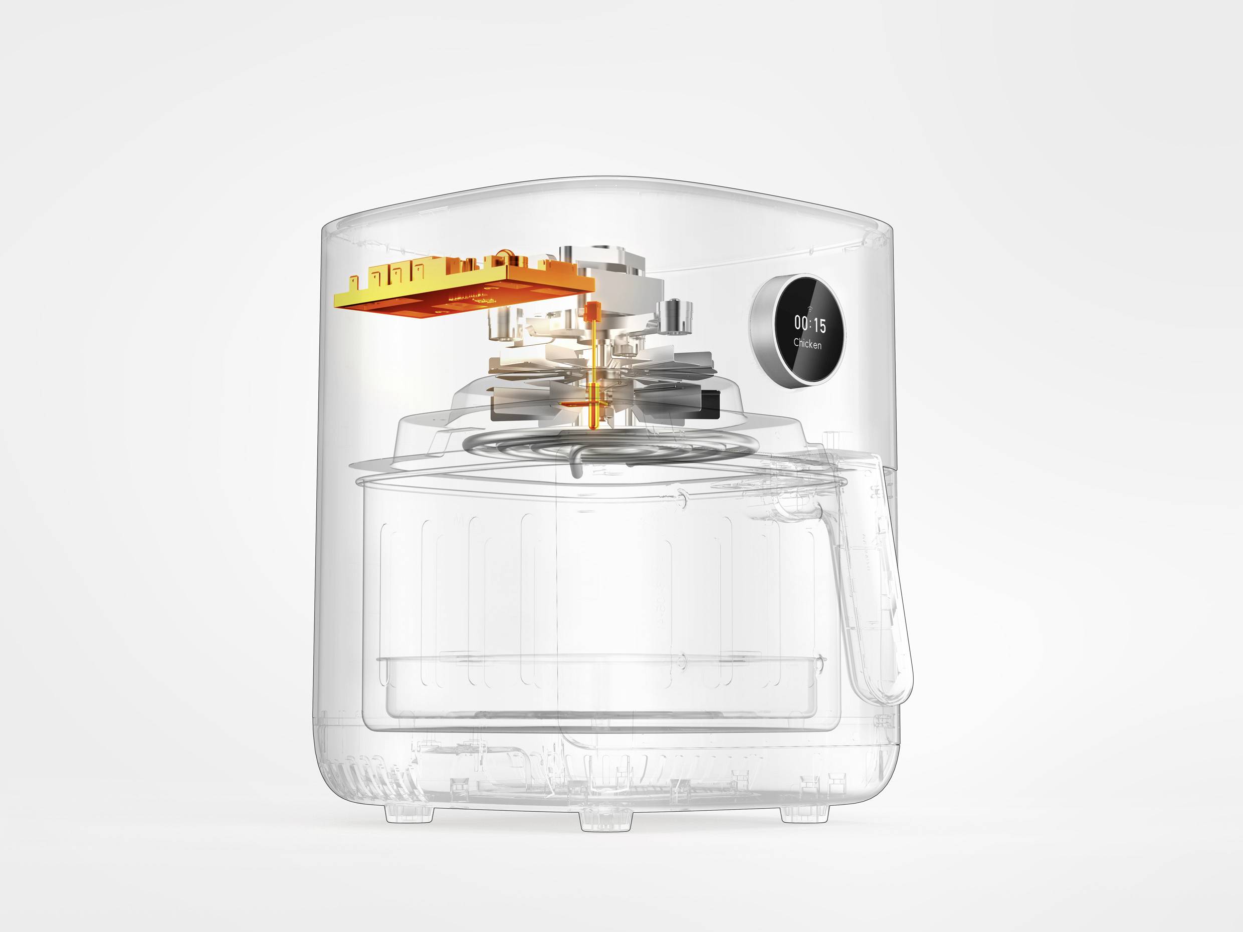 Xiaomi MAF14 Heißluft-Fritteuse 4.5 l 1500 W App steuerbar, Timerfunktion, mit manueller Temperatureinstellung, mit Display Weiß