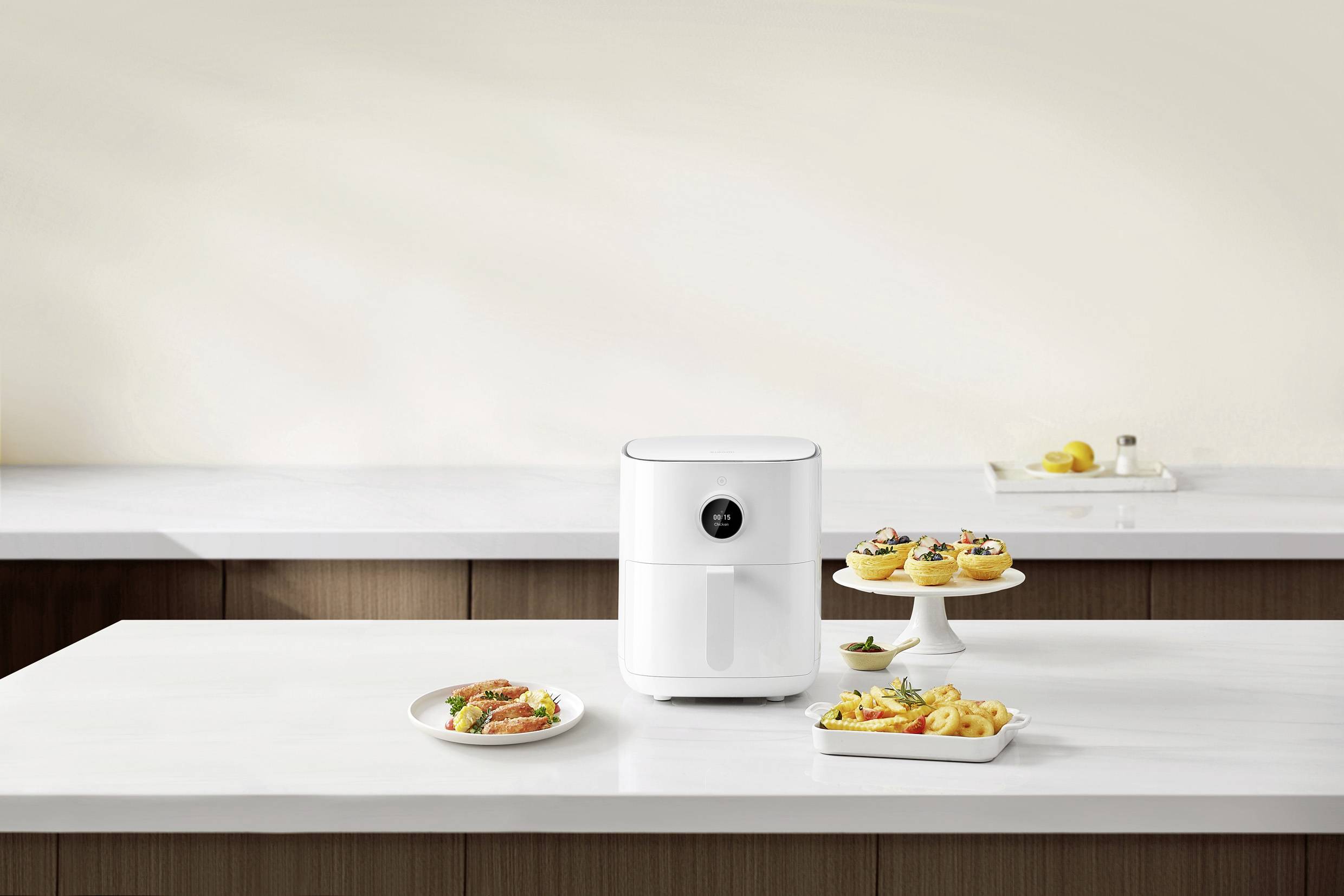 Xiaomi MAF14 Heißluft-Fritteuse 4.5 l 1500 W App steuerbar, Timerfunktion, mit manueller Temperatureinstellung, mit Display Weiß
