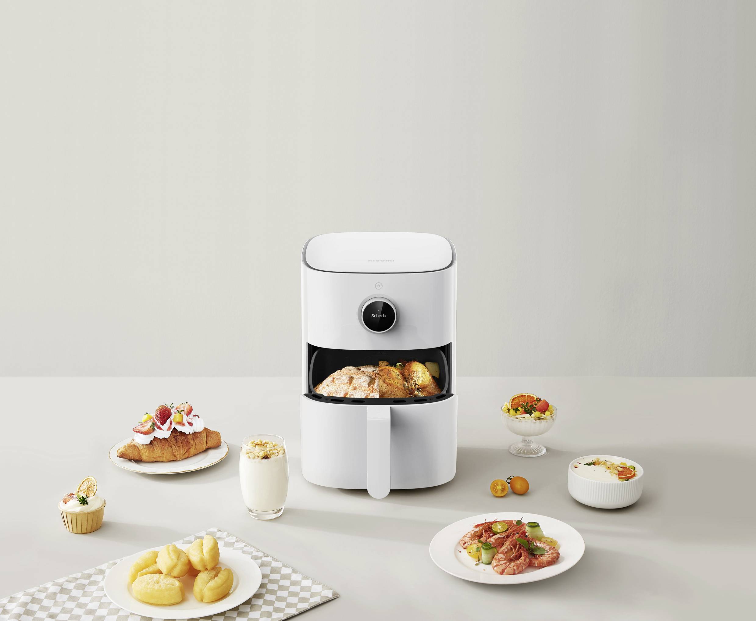 Xiaomi MAF14 Heißluft-Fritteuse 4.5 l 1500 W App steuerbar, Timerfunktion, mit manueller Temperatureinstellung, mit Display Weiß