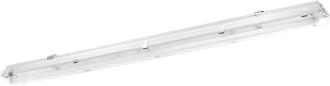 Pracht Feuchtraumleuchte Leuchtstofflampe G13 58W Weiß Grau
