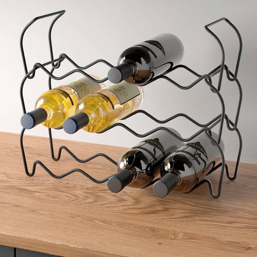 Wine-Bar Lava Flaschenregal 3er Set, 44 x 15 x 13 x 34cm Touchtherm