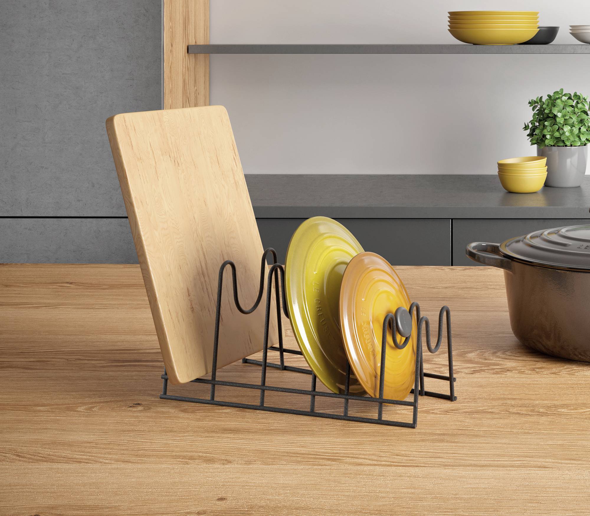 Metaltex 361108000 Lido Lava Topfeckelhalter 28 x 16 x 14cm