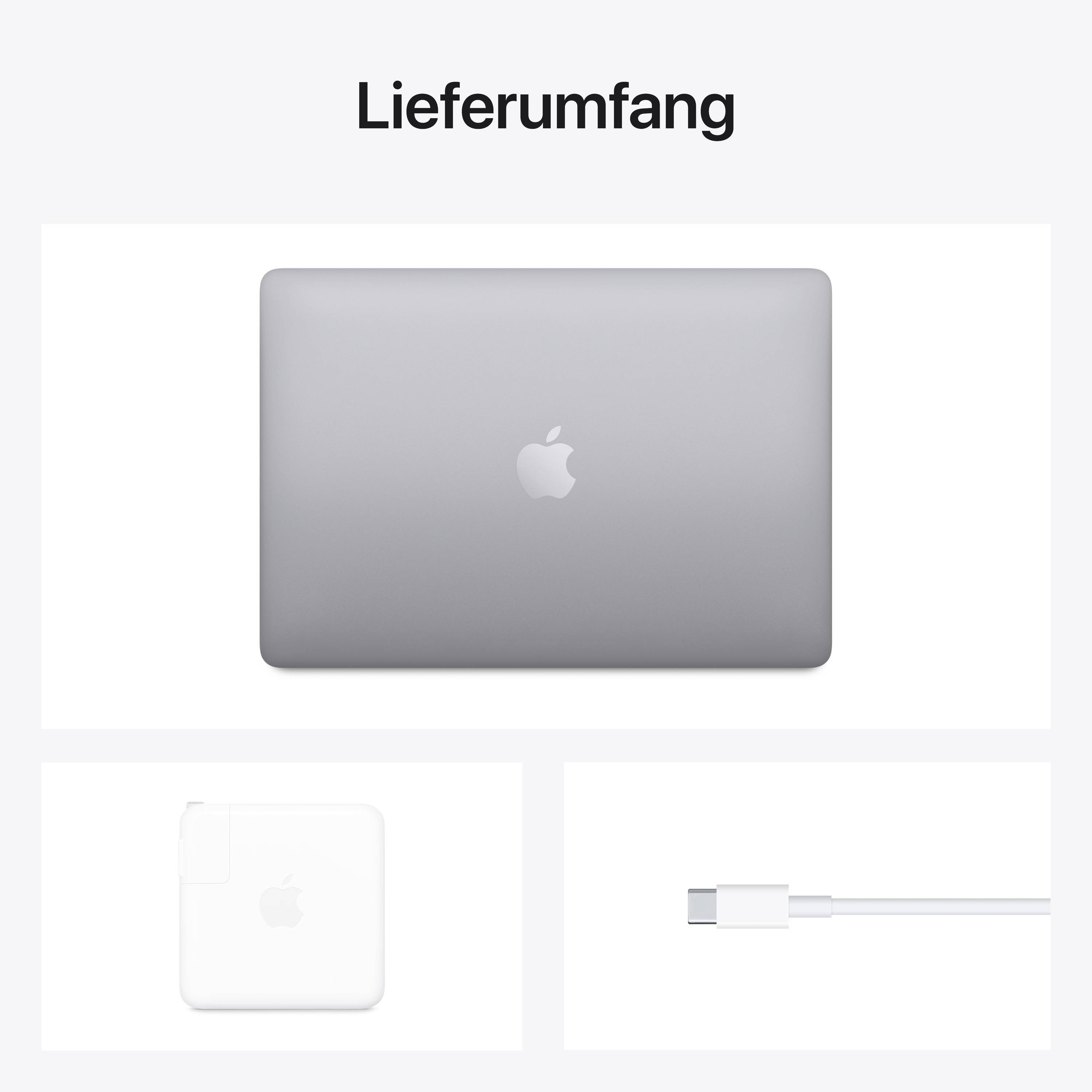 Apple MacBook Pro 13 (M1, 2020) 33.8cm (13.3 Zoll) CTO WQXGA+ M1 16GB RAM 512GB SSD M1 8-Core GPU Grau Z11C_5003_DE_CTO