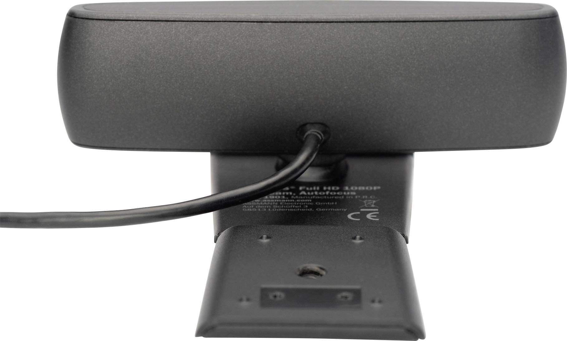 Digitus DA-71901 Full HD-Webcam 1280 x 720 Pixel, 1920 x 1080 Pixel, 640 x 480 Pixel Standfuß