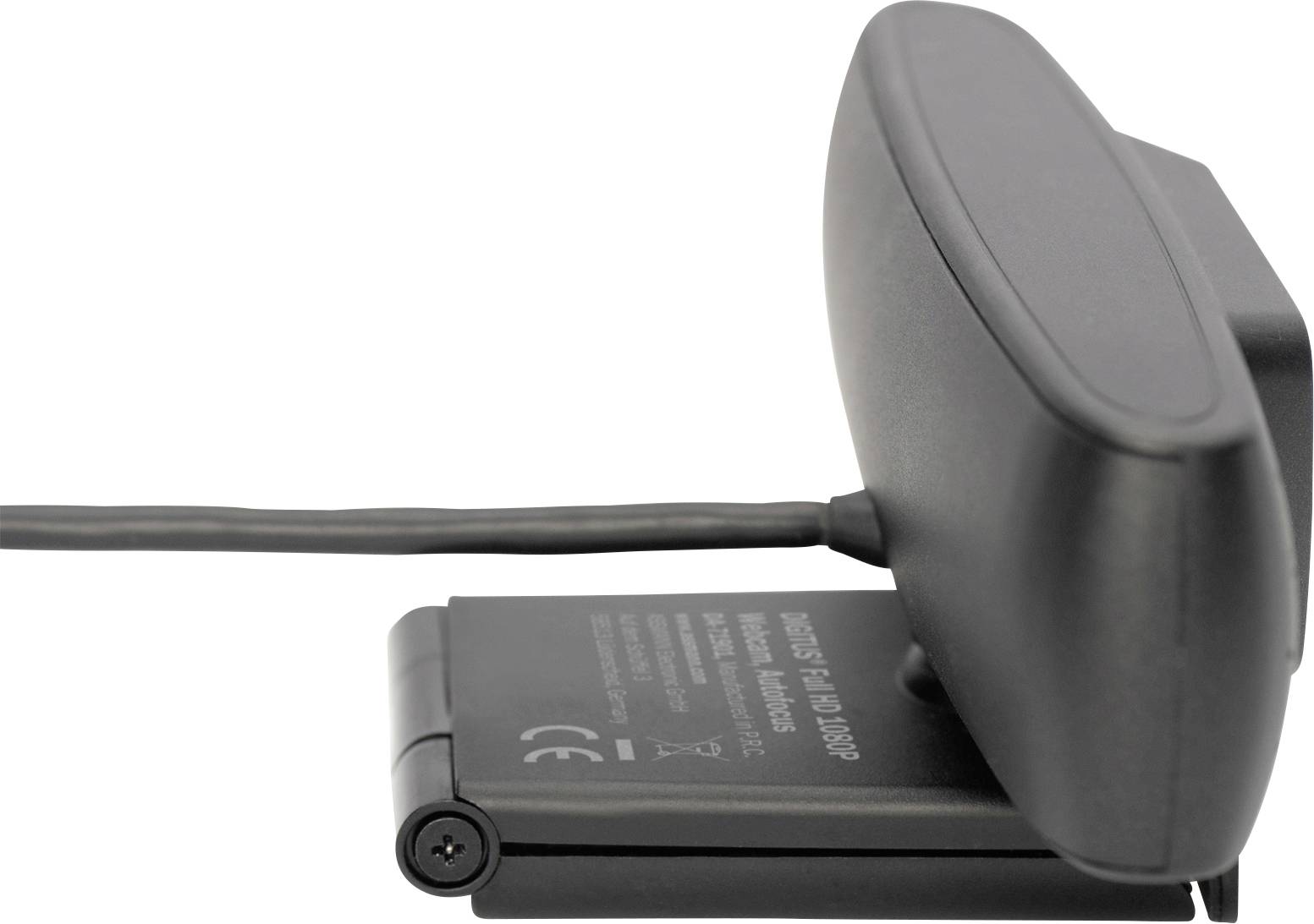 Digitus DA-71901 Full HD-Webcam 1280 x 720 Pixel, 1920 x 1080 Pixel, 640 x 480 Pixel Standfuß