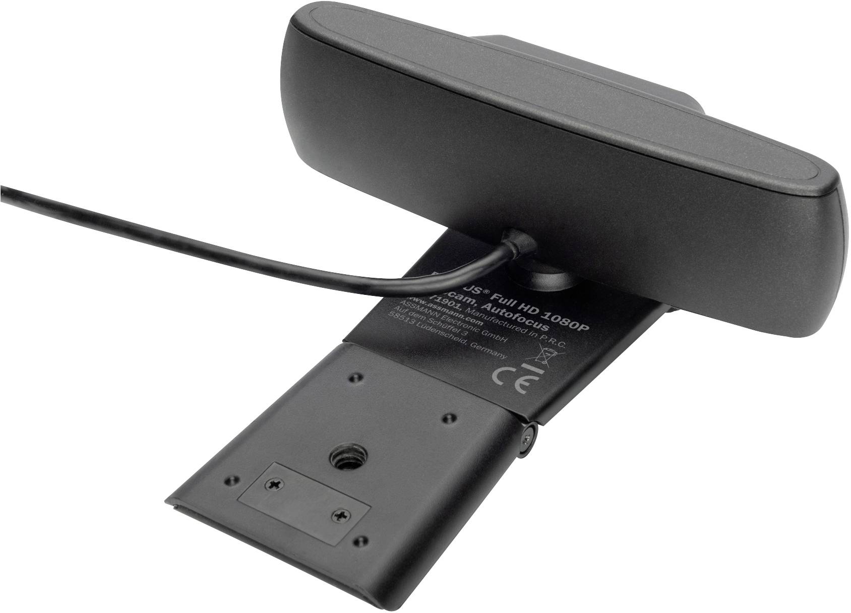 Digitus DA-71901 Full HD-Webcam 1280 x 720 Pixel, 1920 x 1080 Pixel, 640 x 480 Pixel Standfuß