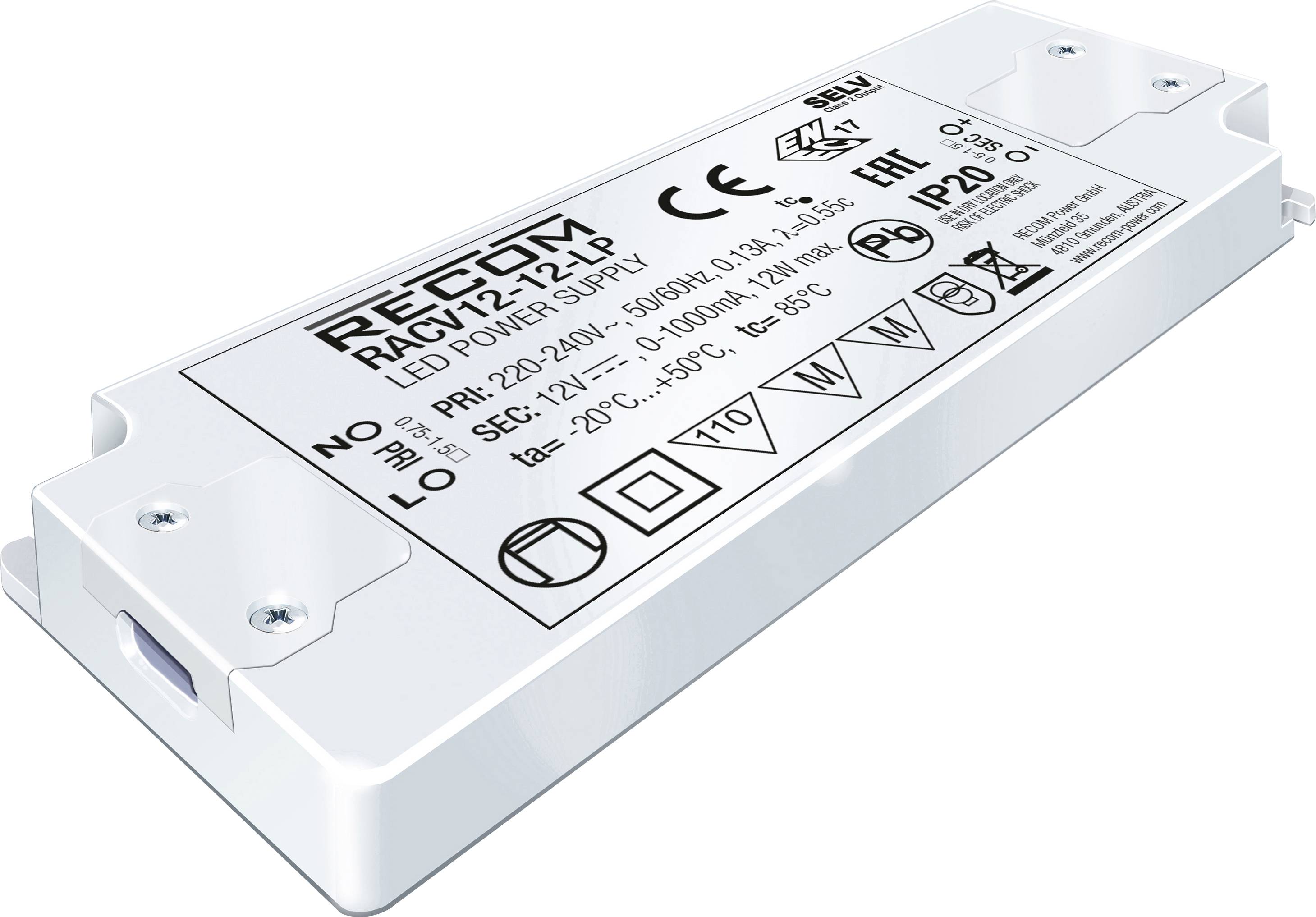 RECOM LED-Treiber 12 W 0 - 1000 mA 12 V/DC einstellbar 1 St.