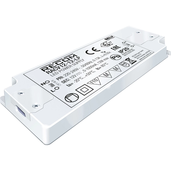 RECOM LED-Treiber 12W 0 - 1000mA 12 V/DC einstellbar 1St. RECOM LED-Treiber 12W 0 - 1000mA 12 V/DC einstellbar 1St.