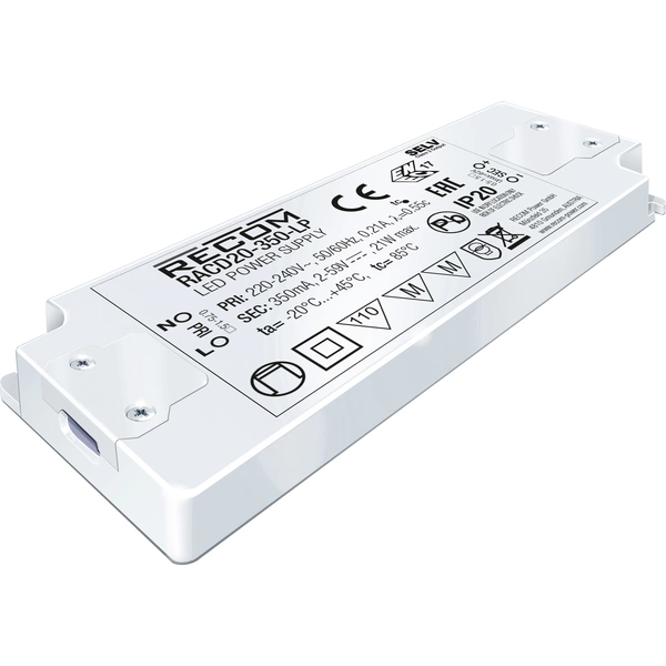 RECOM LED-Treiber 21W 350mA 2 - 59 V/DC 1St. RECOM LED-Treiber 21W 350mA 2 - 59 V/DC 1St.