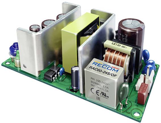 RECOM RAC60-15S/OF AC/DC-Netzteilbaustein, open frame 15 V