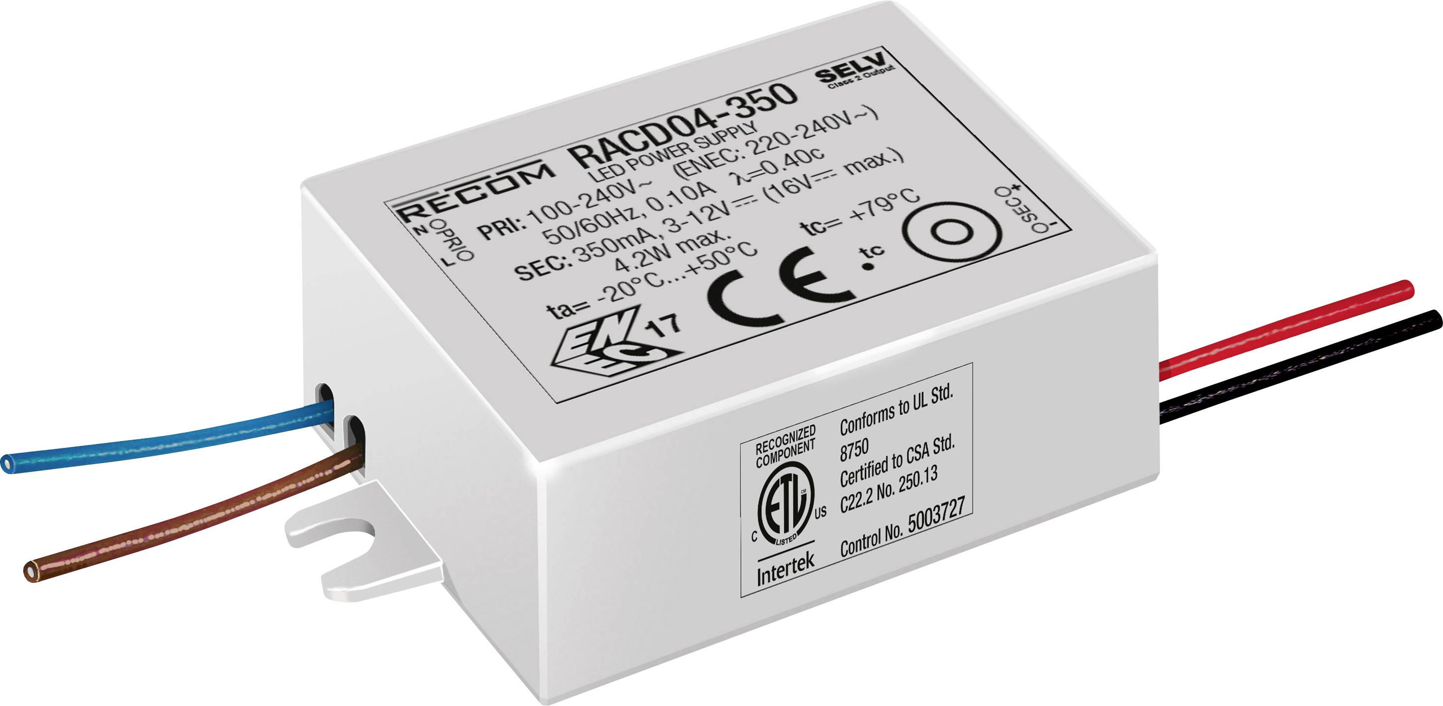 RECOM LED-Treiber 4.2 W 350 mA 3 - 12 V/DC 1 St.