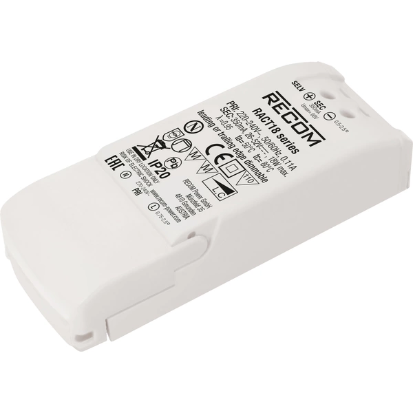 RECOM LED-Treiber 18W 350mA 26 - 52 V/DC 1St. RECOM LED-Treiber 18W 350mA 26 - 52 V/DC 1St.