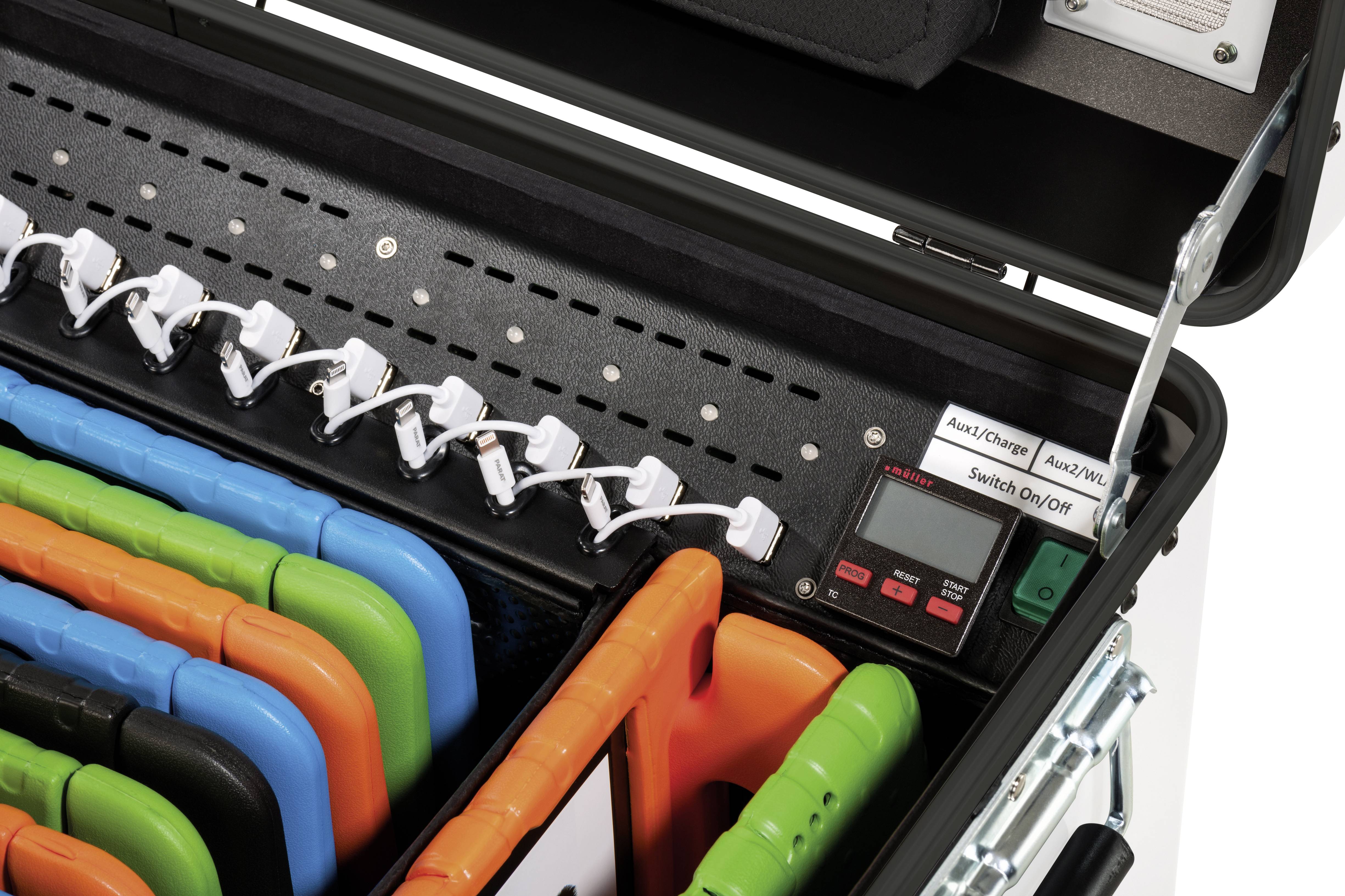 Parat i10 KidsCover Lade- und Managementsystem Wagen Alle iPads ab der Generation 4, sowie mini, au