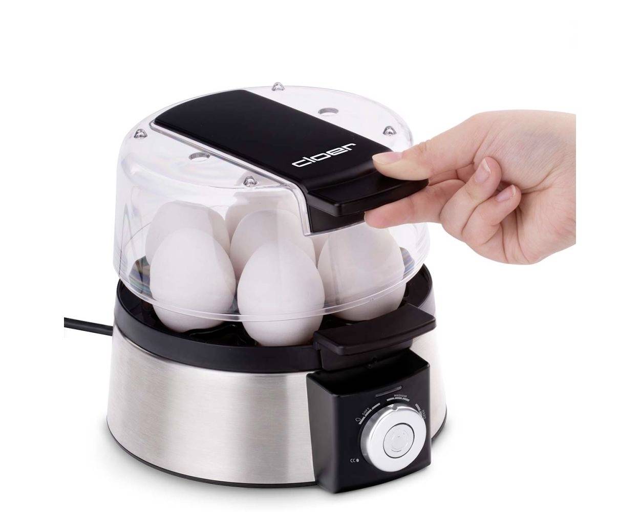 Cloer 6070 Eierkocher Überhitzungsschutz Edelstahl