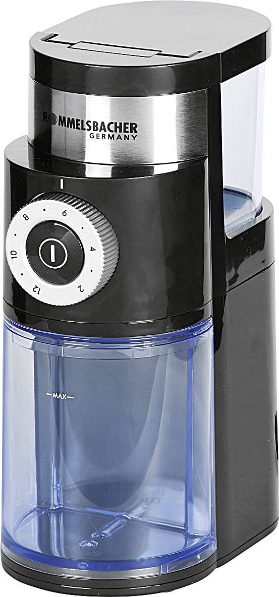 Rommelsbacher EKM 200 EKM 200 Kaffeemühle Schwarz Edelstahl-Scheibenmahlwerk