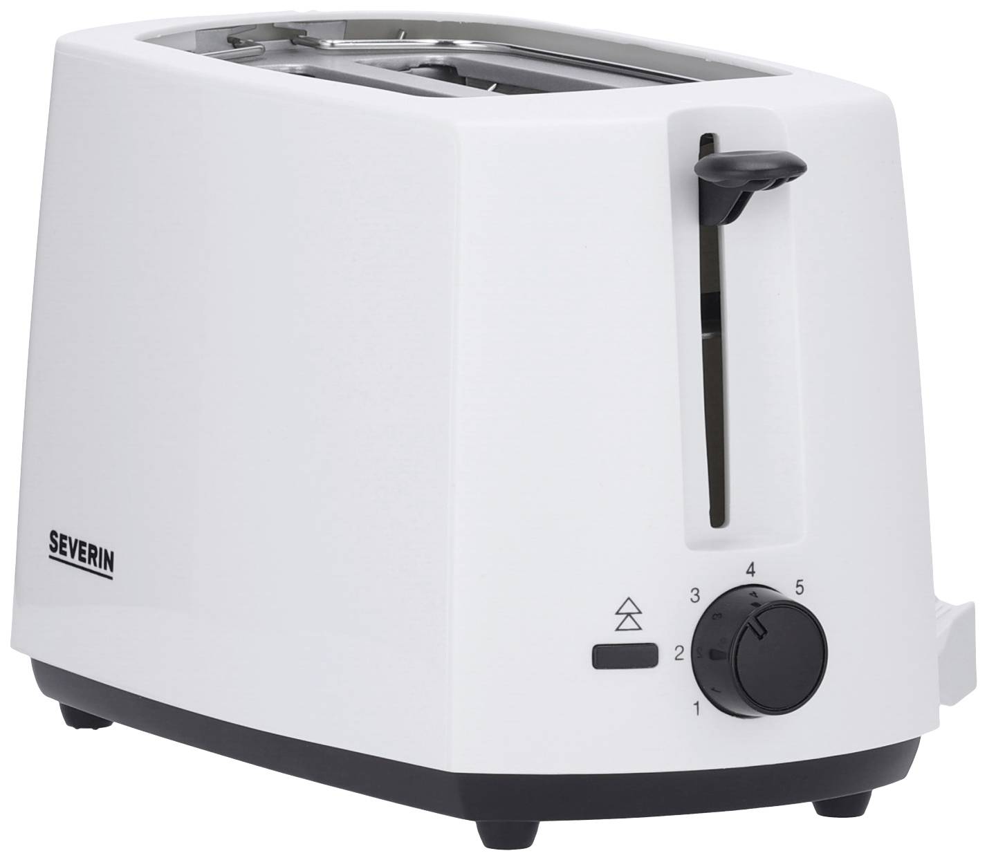 Severin AT 2286 Toaster mit Brötchenaufsatz Schwarz, Weiß