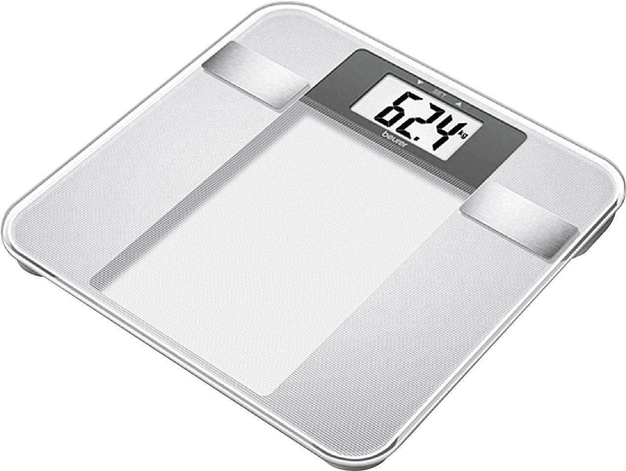 Beurer BG13 Digitale Personenwaage Wägebereich (max.)=150 kg Edelstahl (gebürstet), Glas