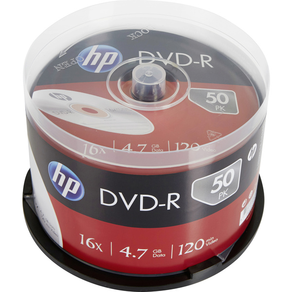 HP DME00025 DVD-R Rohling 4.7 GB 50 St. Spindel