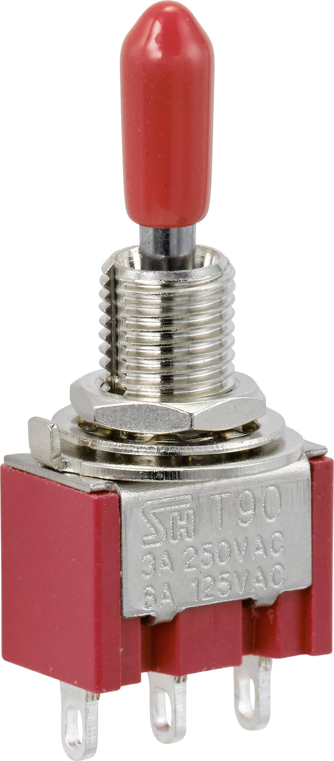 TRU COMPONENTS TC-9353984 Wippschalter 250 V/AC 3A 1 x Ein/Aus/Ein rastend 1St.