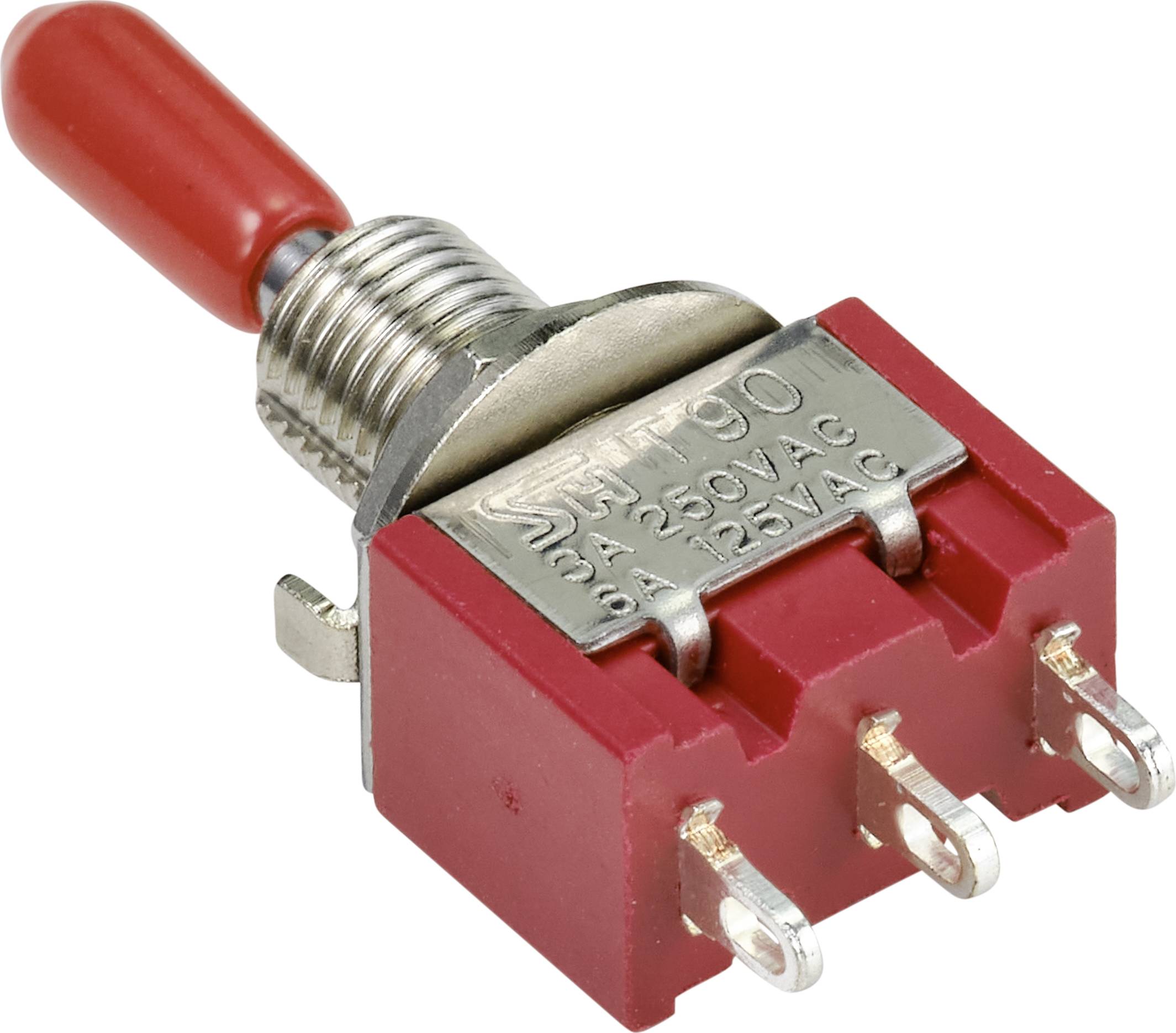 TRU COMPONENTS TC-9353992 Wippschalter 250 V/AC 3A 1 x (Ein)/Aus/(Ein) tastend/0/tastend 1St.