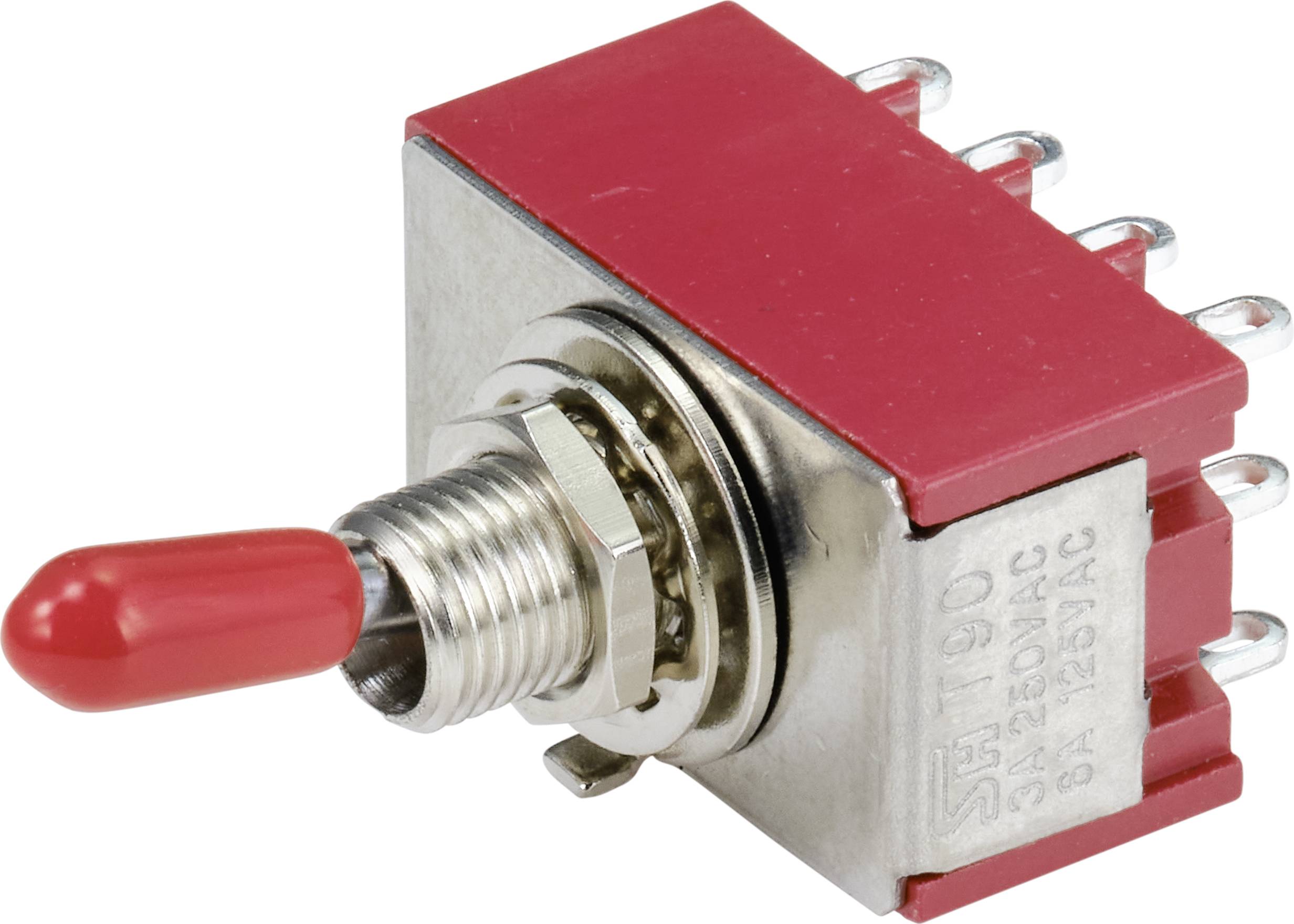 TRU COMPONENTS TC-9354012 Wippschalter 250 V/AC 3A 4 x Ein/Ein rastend 1St.