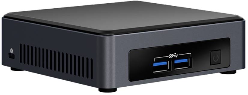Intel Next Unit of Computing Kit NUC7I3D Mini PC i3-7100U (2 x 2.4GHz) 4GB RAM 128GB SSD 128GB HDD