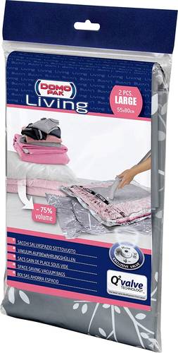 DomoPak Living Vakuum-Aufbewahrungshülle/Vakuumbeutel Größe L