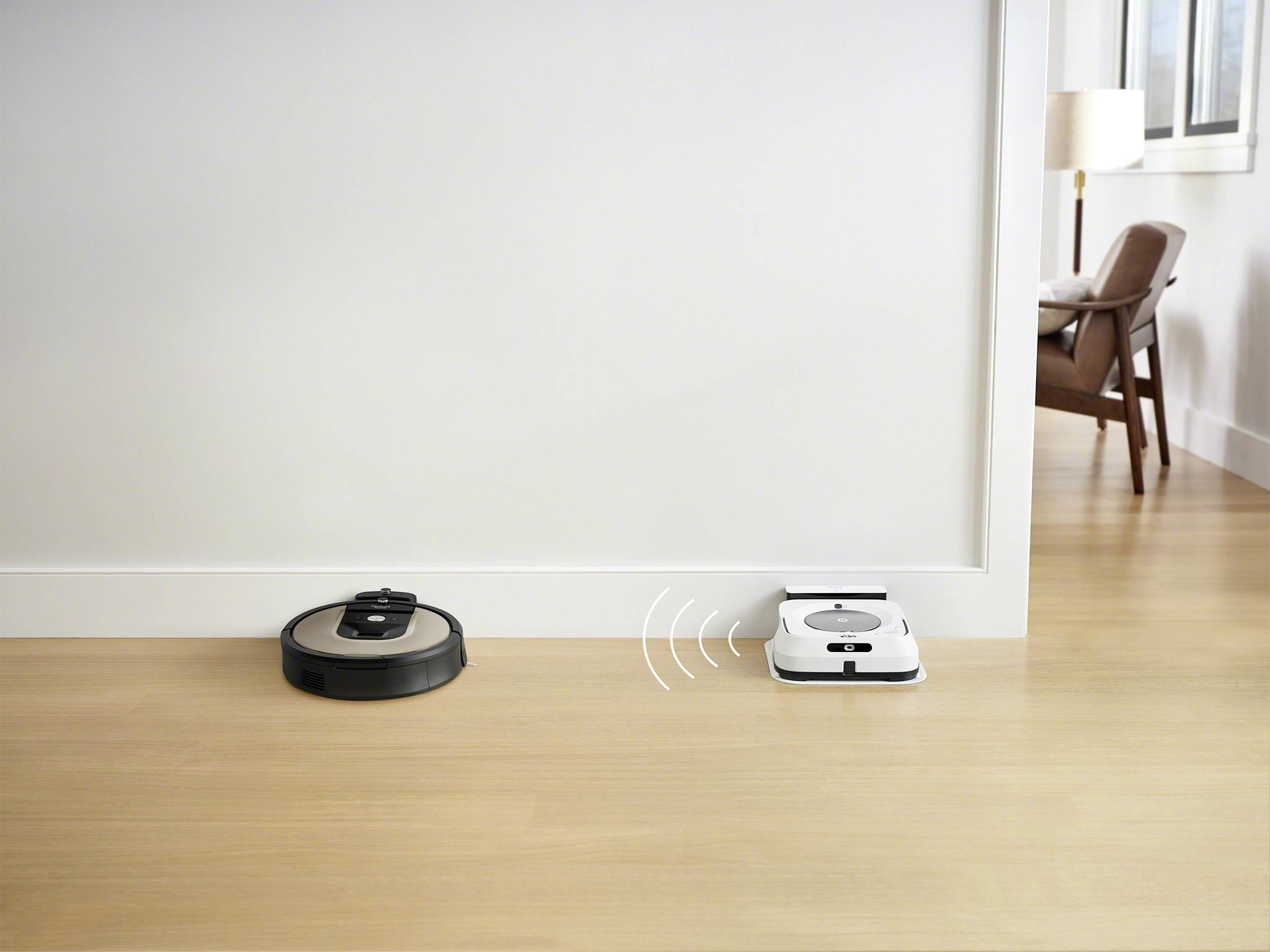 IRobot R974 Saugroboter Grau, Beige App gesteuert, kompatibel mit Google Home, kompatibel mit Amazon Alexa